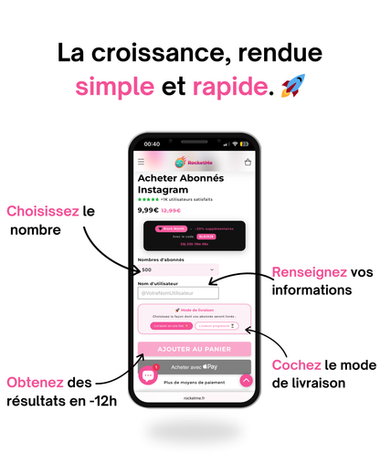Vues Réels Instagram